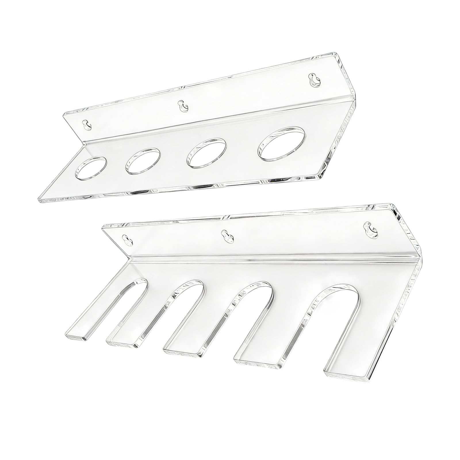 Kalttoy 2pcs Sturdy Multipurpose Acrylic Holder for Baseball or Sports Artistic Decoration Acrylic Ball Display Shelf