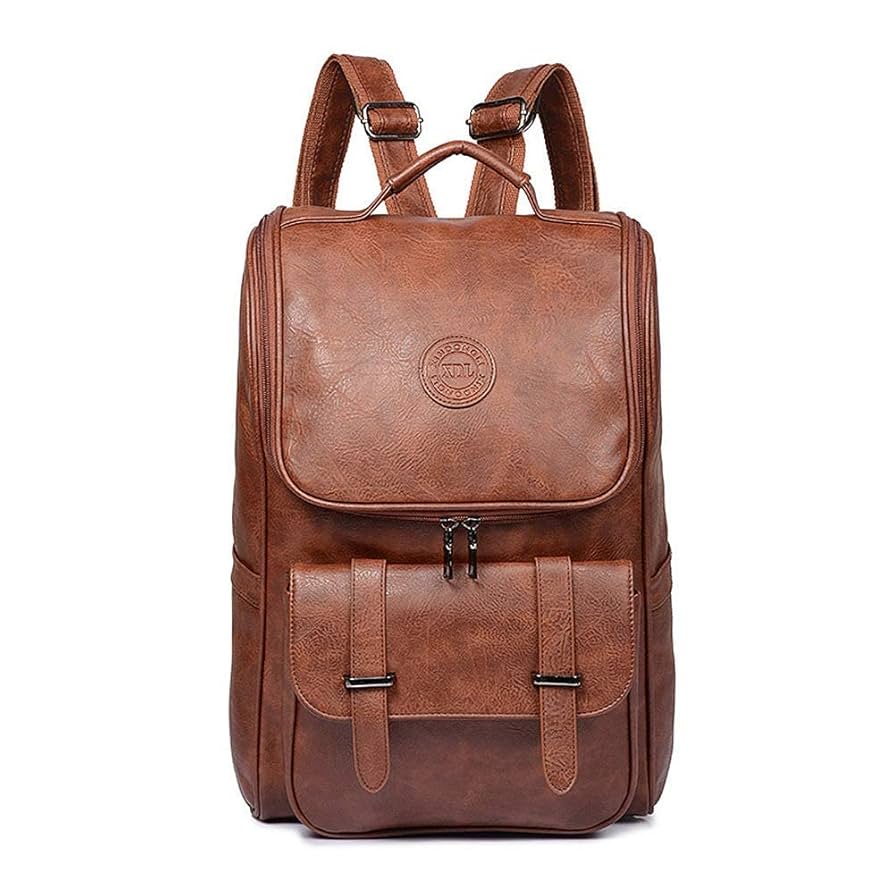 バッグ Meravel Clear multi-use Bag (Brown) Amazon.com: QWARVEL Vegan Faux Leather Laptop Backpack for