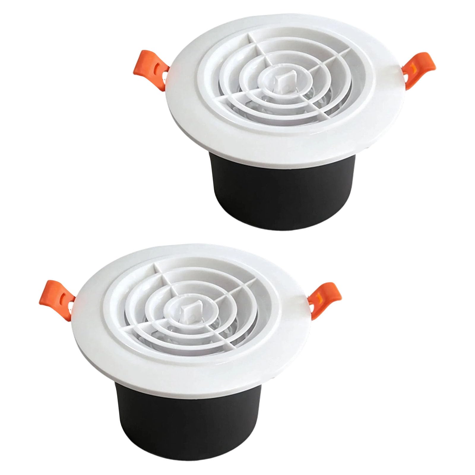 Elnwnnkc Rotate Modern Abs Ventilation Grates With 7.3Cm Opening Suitable Home Commercial Modern Round Vent Grates