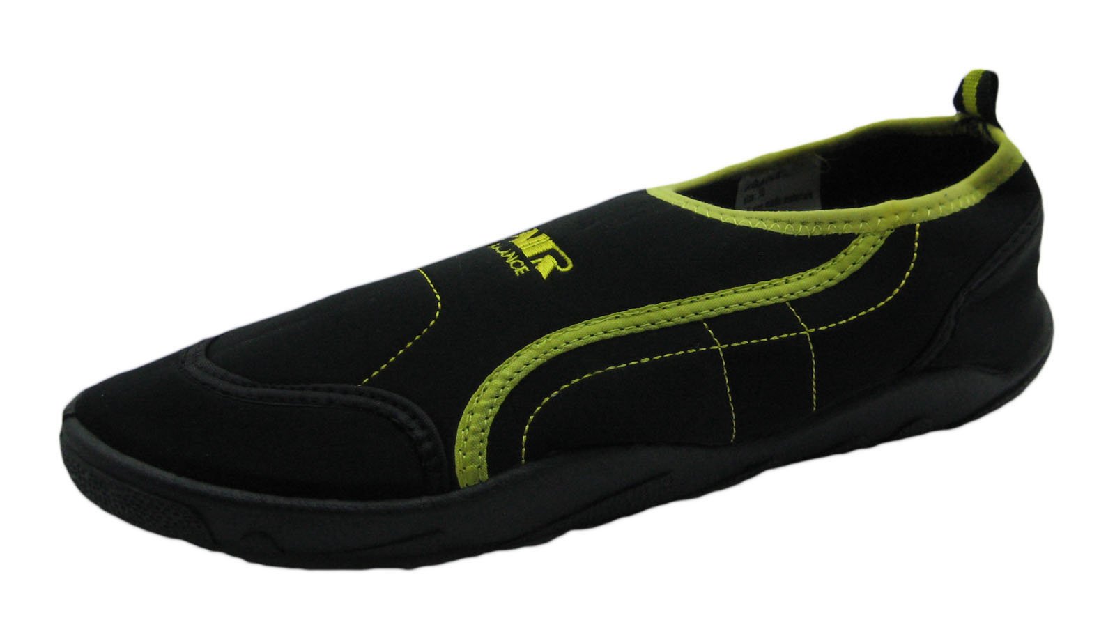 AIR Men's Beach Walker Water Shoe (8, Black/Yellow)