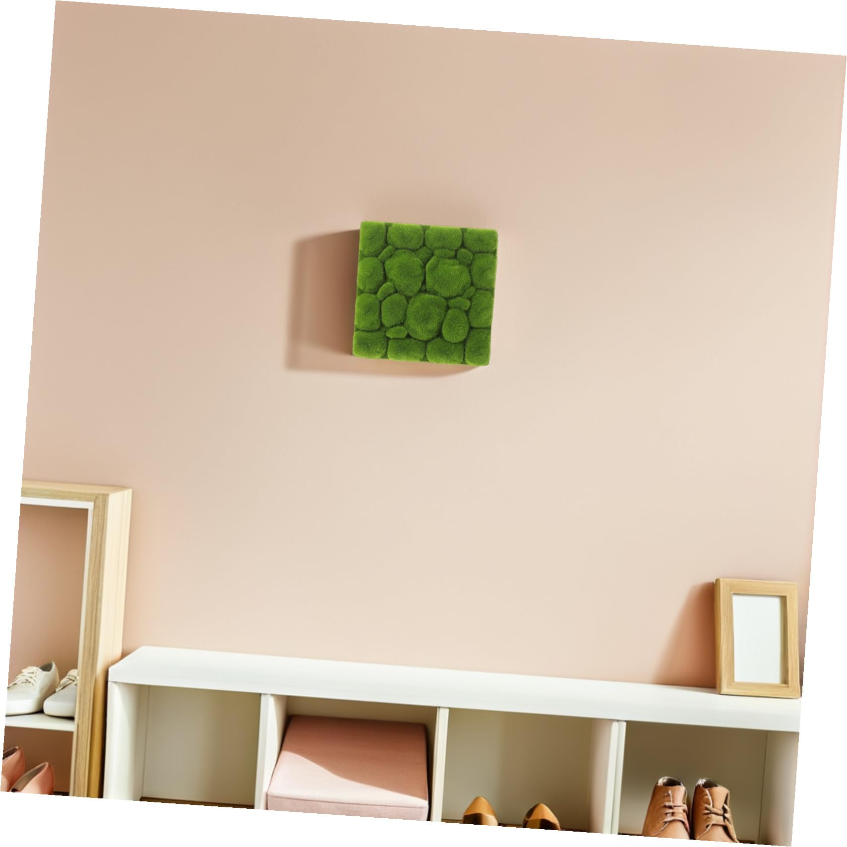 Künstliche Mooswand Platten 3 Stück aus Schaumstoff Grün | Wanddekoration aus Künstlichem Moosbrett, Moderne Grüne Deko für Hochzeit und Blumenarrangement