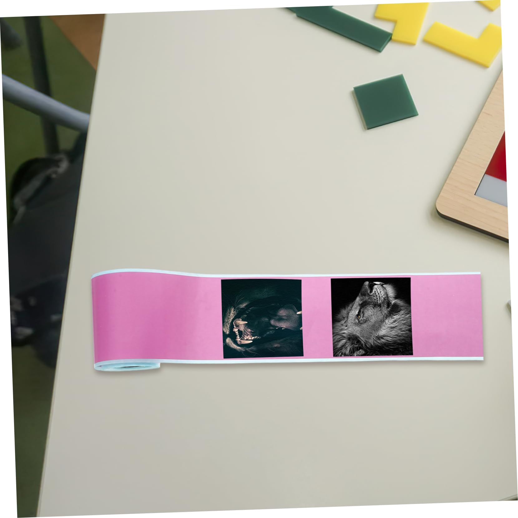 DOITOOL 5 ensembles Papier Thermique Papier Photo Autocollant Autocollants Photo Couleur Étiquettes Thermiques Autocollantes Mini-Étiquettes Autocollantes Pour 4 rouleaux*5