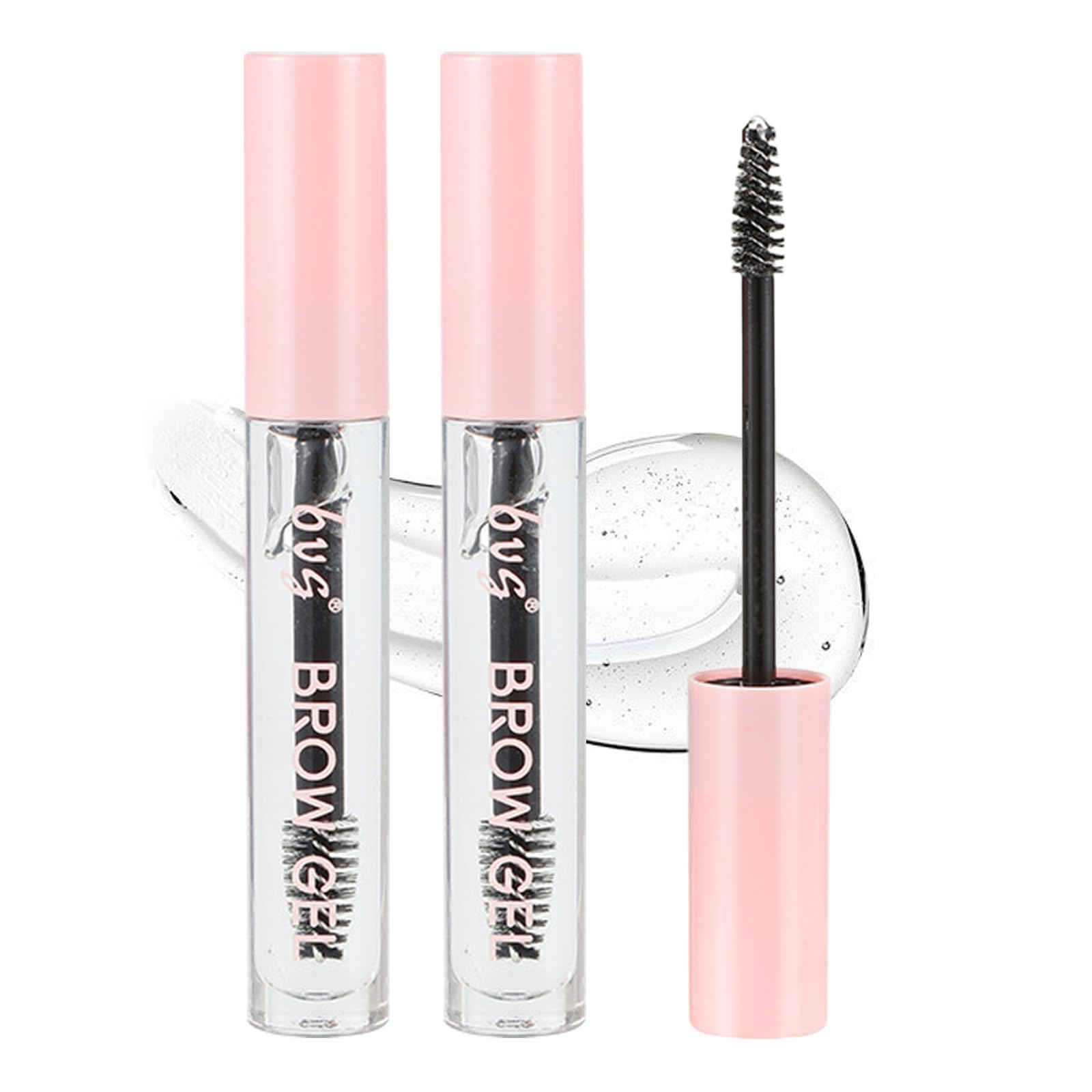 2PCS Long Lasting Waterproof Eyebrow Gel - Clear Brow Gel for Styling and Repair - Make Up Set