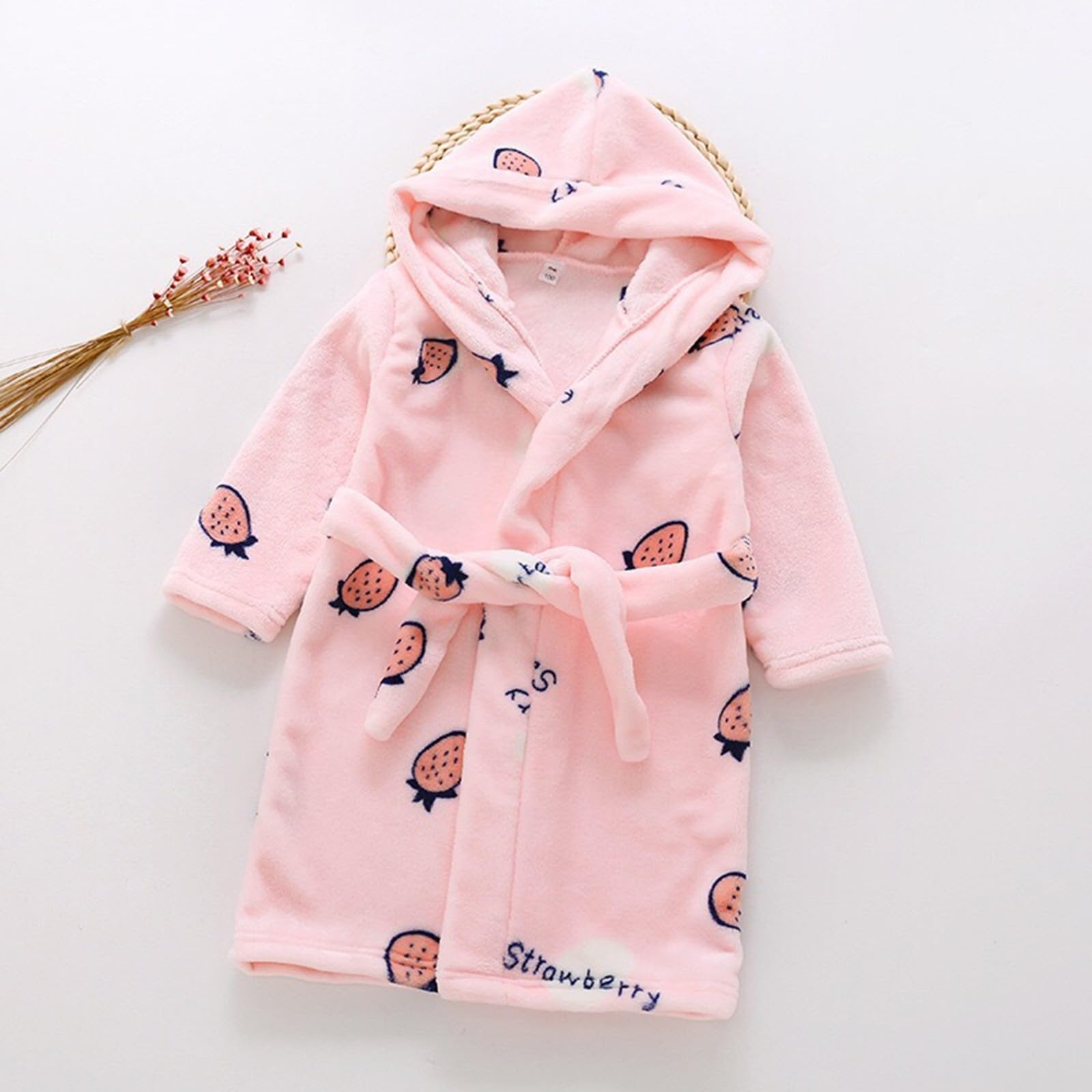 Peignoir de Bain à Capuche Personnalisé pour Enfant Bébé;Peignoir Brodé Enfant avce Nom;Cadeau Naissance Personnalisé pour Garçons Filles;1-8 Ans