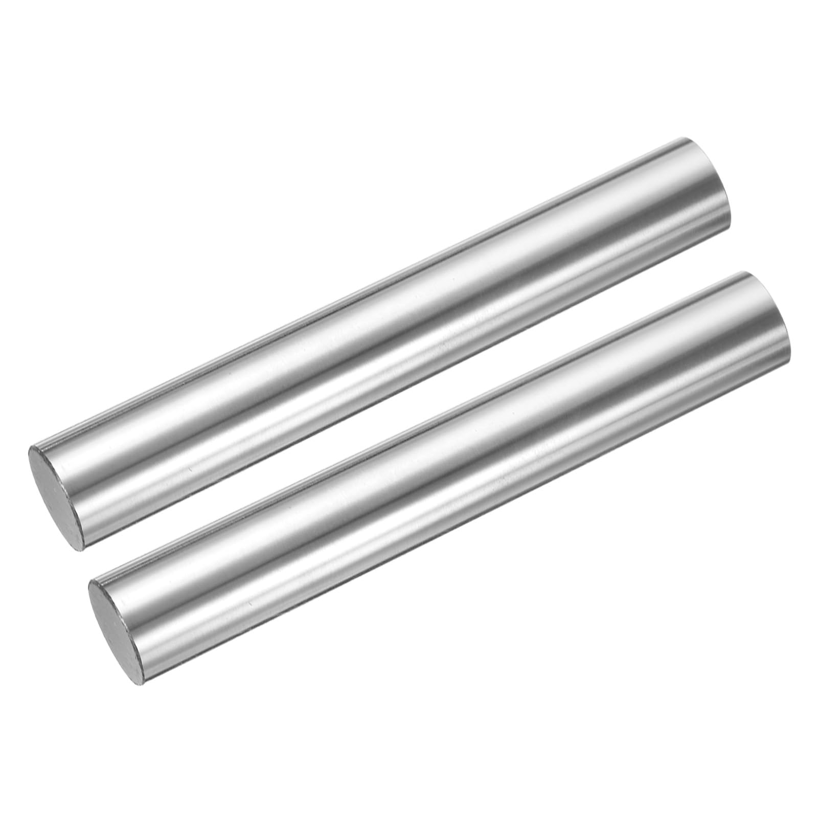 uxcell 2pcs Linear Motion Rod Shaft Guide 16mm x 100mm (0.63" x 3.94") Case Hardened Steel Chrome Plated, Metric Linear Rail Rod for 3D Printer, CNC