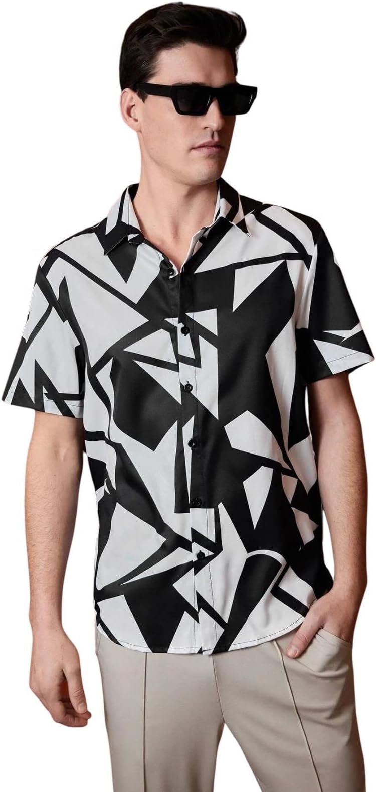 Leriya FashionMen's Regular Fit Shirt for Men||Rayon Abstract Printed Shirt||Short Sleeves Hawaiian Beach Shirt||Perfect for Camp||Outing||Summer Wear Shirt for Boys||Gift for Men