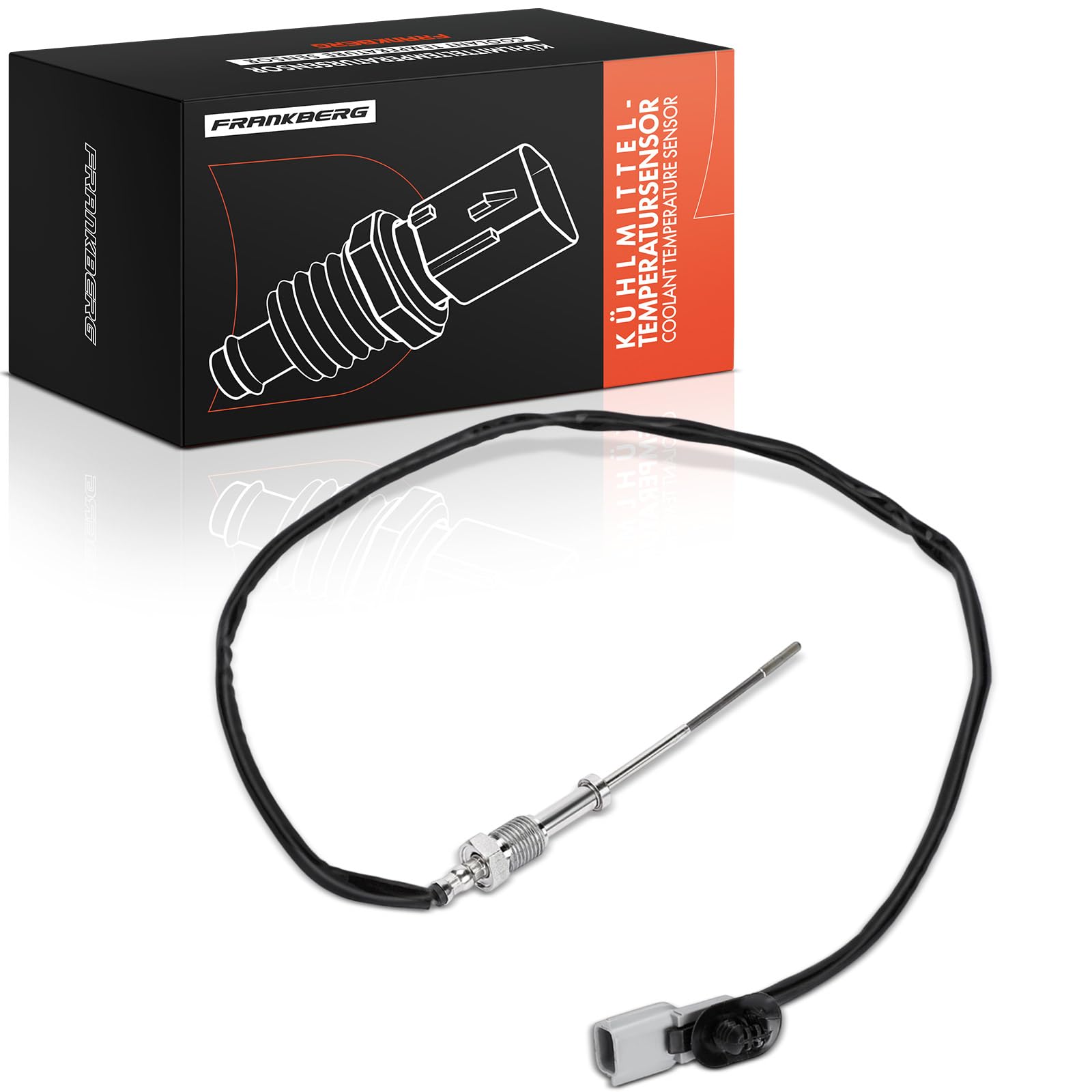 Frankberg Capteur de température du liquide de refroidissement 226400467R | Compatible avec: X-Trail T32 T32R T32RR, Boîte Vivaro B X82, Vivaro Combi X82, Qashqai II SUV J11 J11