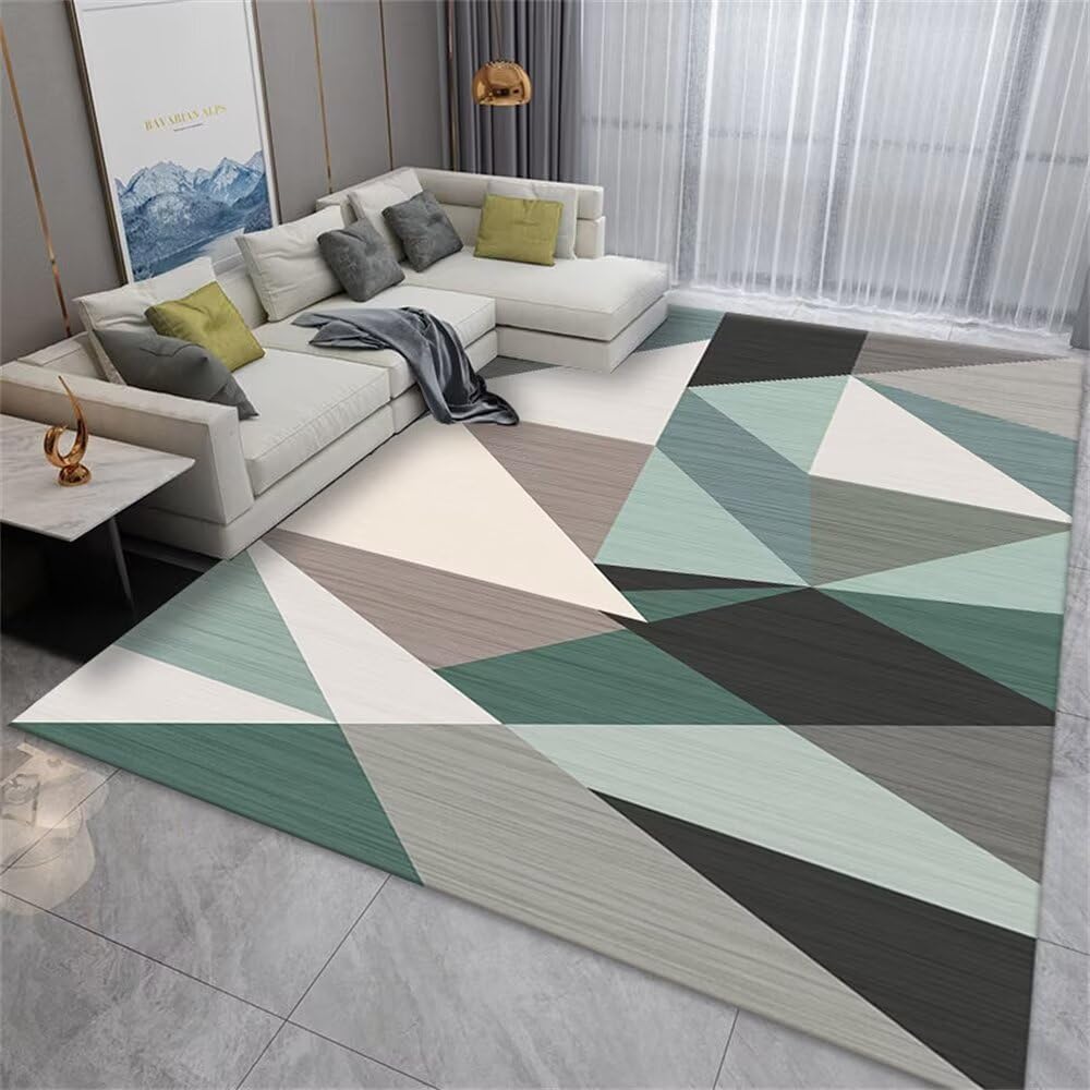 Tapis d'éveil pour bébé garçon gris-vert 120x160cm pour salon