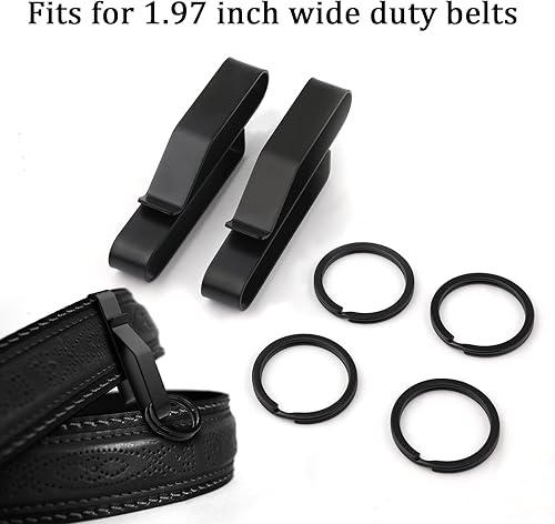 Miniatura 3 de Clip para llaves para cinturón, se adapta a cinturones estándar o extragruesos, de liberación rápida, para cinturón táctico de liberación rápida,