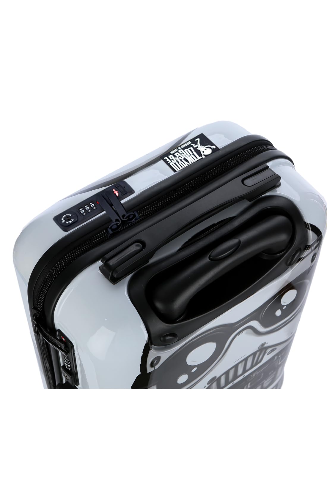 TOKYOTO - Maleta de Cabina Juvenil Infantil Niños Niñas Fans de Superhéroes Comics Dibujos Animados Trolley Equipaje Mano Cargador USB 10000mAh 55x35x20 cm | Maleta Rígida Ruedas Dobles White Soldier