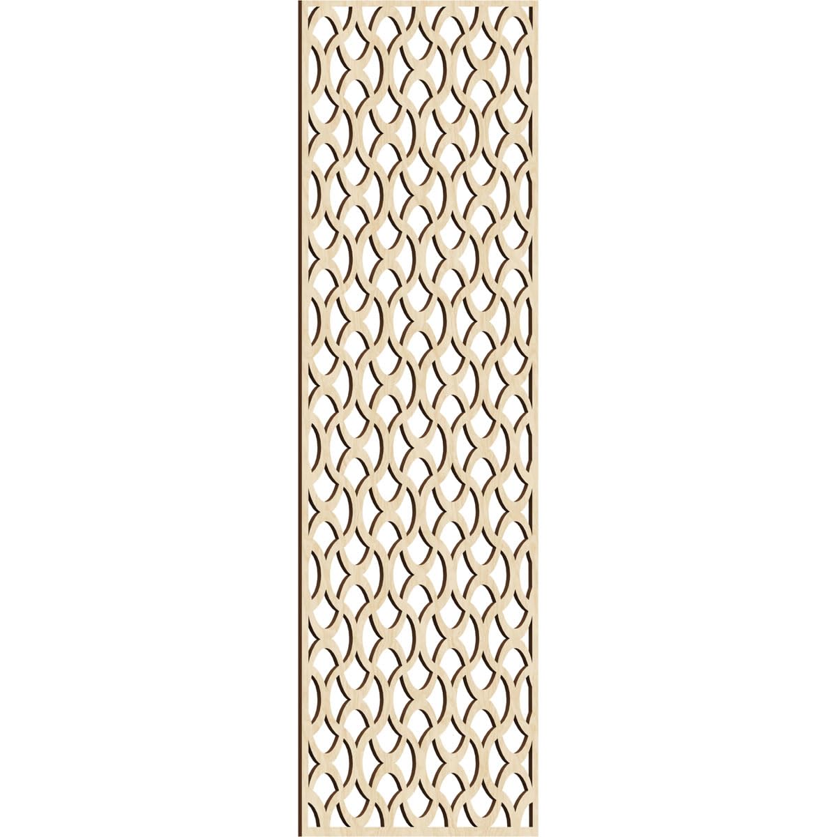 Resort Decorative Pierced Fretwork Wood Wall Panels, 23 3/8"W x 59 3/8"H x 1/4"T, Birch