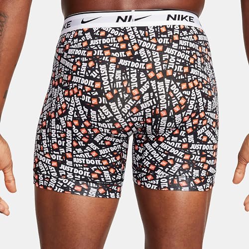 Nike Essential Cotton Stretch 3 pk Boxer Briefs, Multi JDI Print, S2