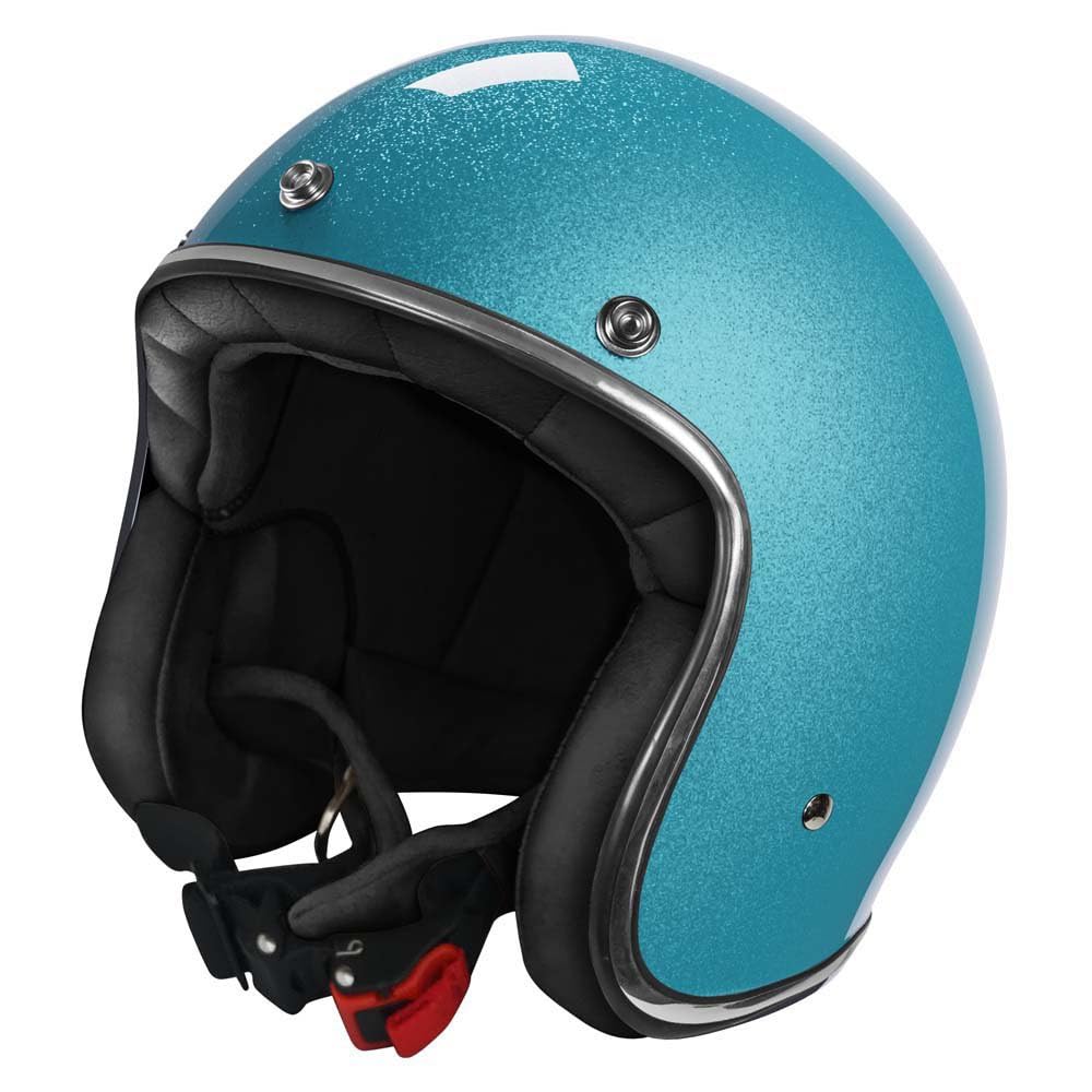 STORMER, Casco Moto Jet QUARTZ GLITTER Turquoise, S
