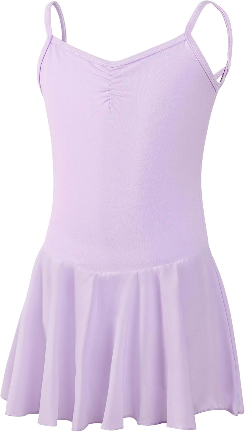 Kid Girls Camisole Dress with Chiffon Tulle Skirt and Criss-Cross Back for Ballet Dance Gymnastics Outfits 4-14 Years - Image 6
