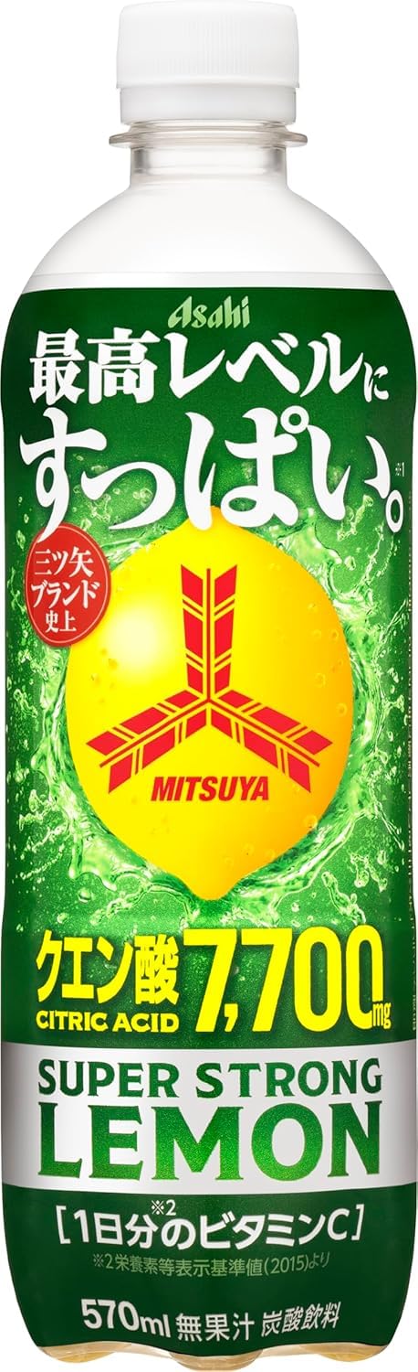 Amazon.co.jp: アサヒ飲料 三ツ矢 ウルトラストロングレモン 600ml