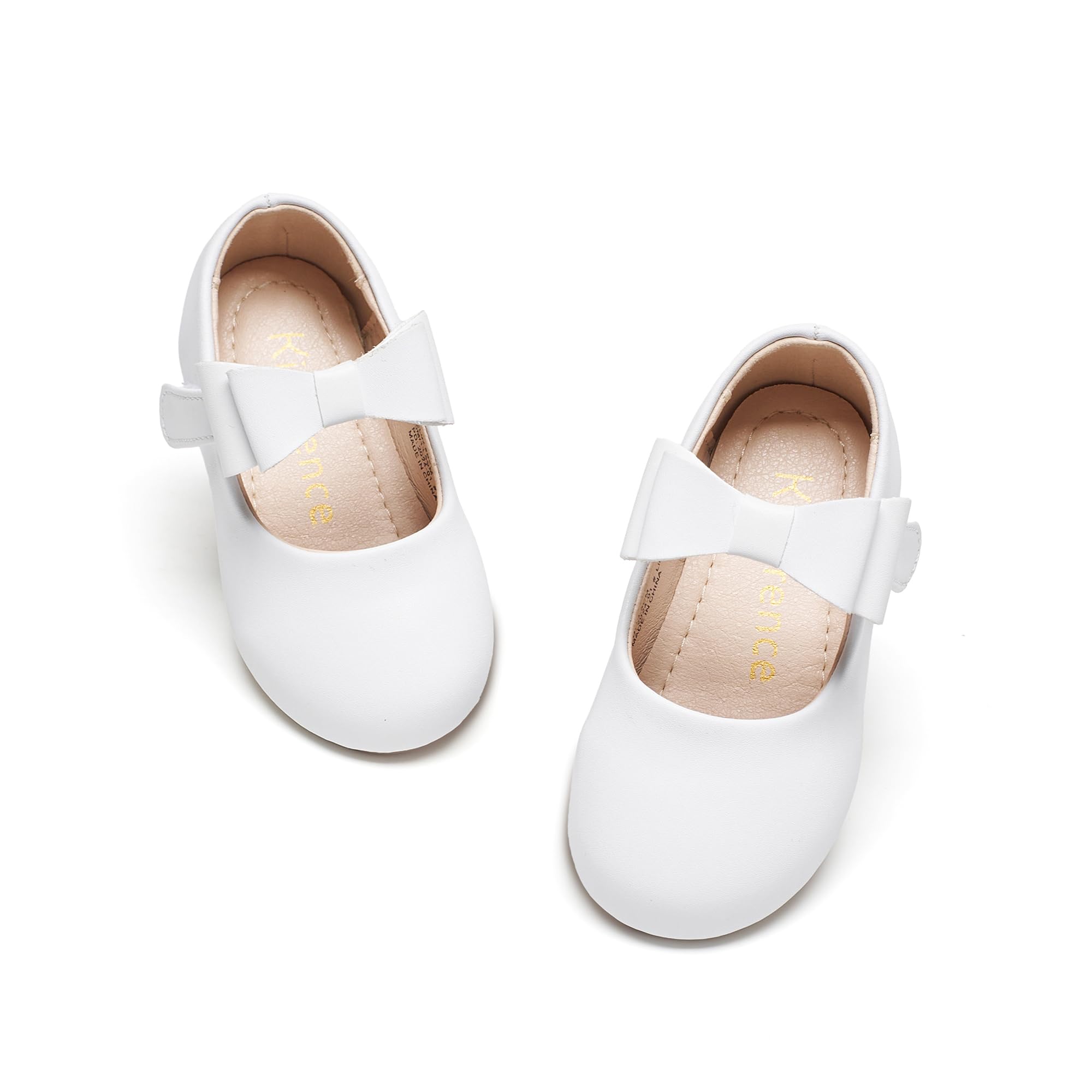Kiderence Toddler Little Girls Dress Shoes Ballerina Ballet Flats Kids Mary Janes — view 35