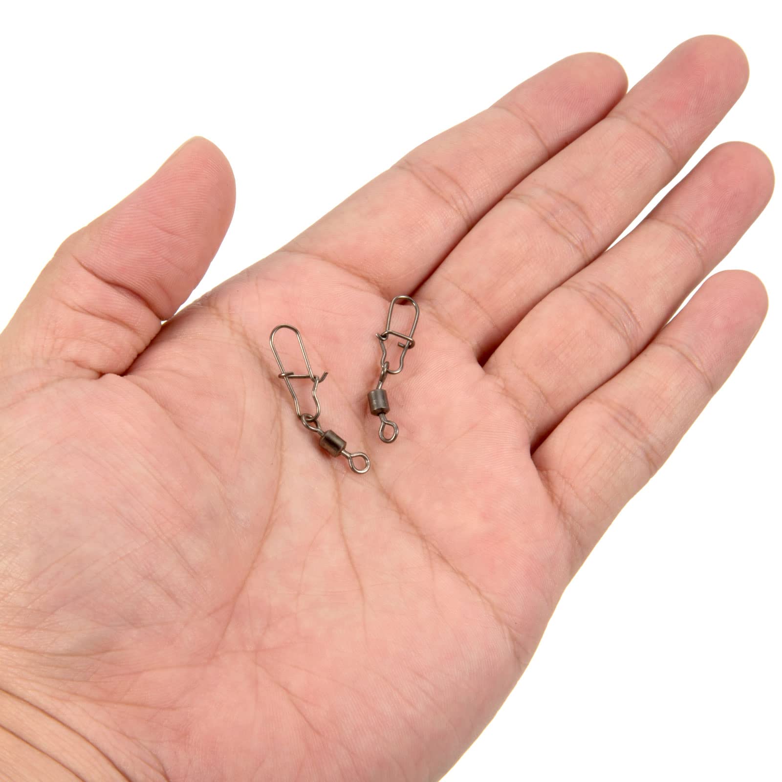 Emerillon Roulant Pêche Avec Accrochage Snap, 20 Paquet 40Lb