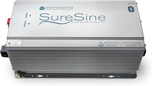 Morningstar SureSine - Inversor solar de onda sinusoidal pura de 700 W, 12 V CC, 120 VAC, 60 Hz tipo B