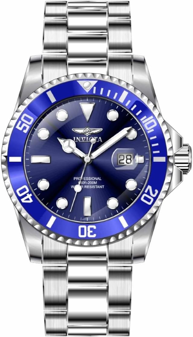 Invicta Pro Diver Quartz Blue Dial Stainless Steel Men's Watch 33267 - Image 2