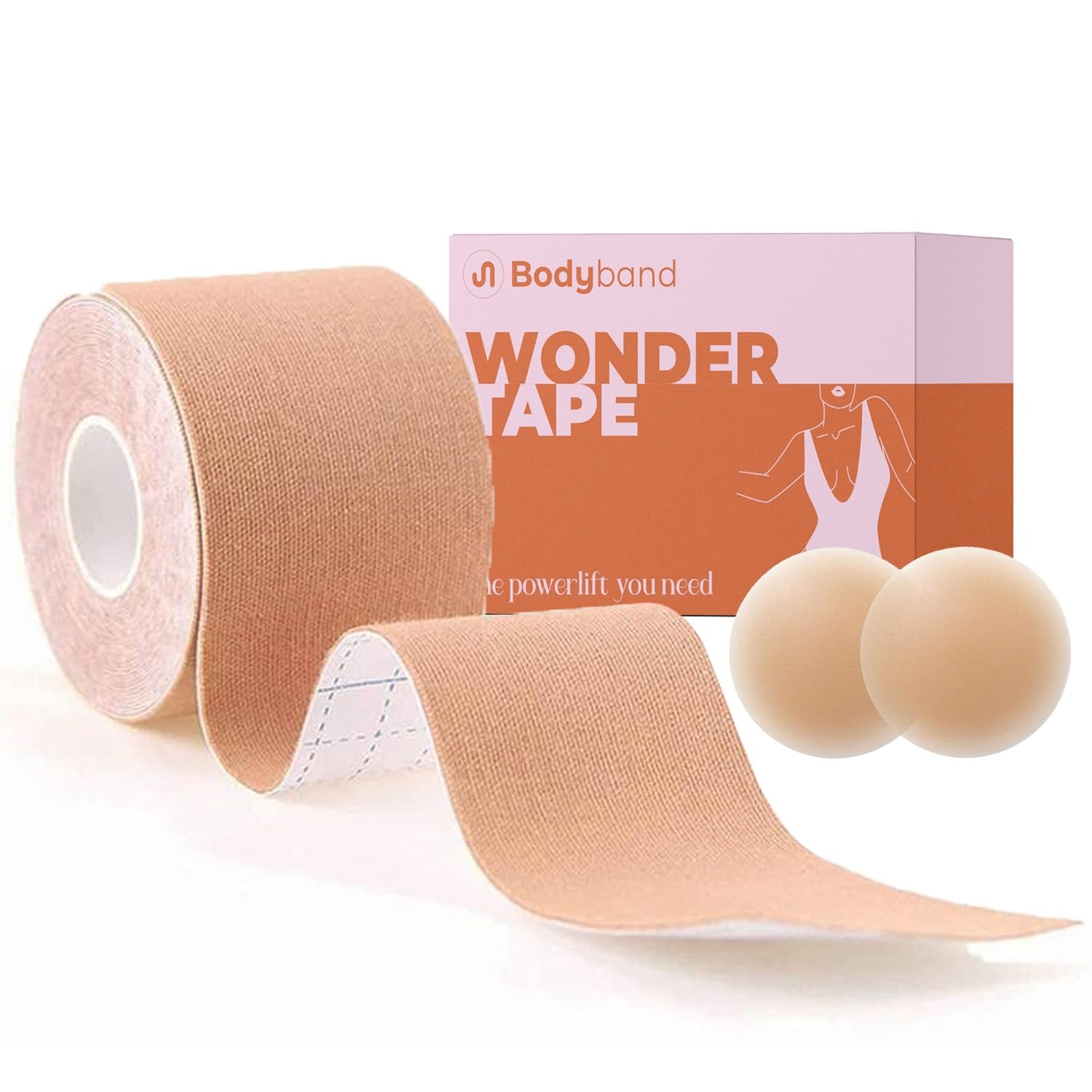 BodybandBoobTape for Women & Breast Tape Breast Lift for Strapless Dress Nipple Tape for Women - Multipurpose Body Tape for Women Push Up Breast Lift Bra Booby Tape for Breast