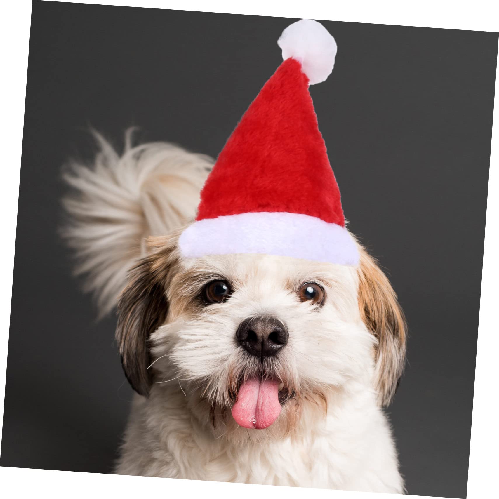 HMJGDHX 2 Pezzi Renna Vestiti per Animali Domestici Maglione di Natale Cane Vestiti Caldi Costume per Cuccioli Abbigliamento per Animali Cappello per Le Occasioni Invernali