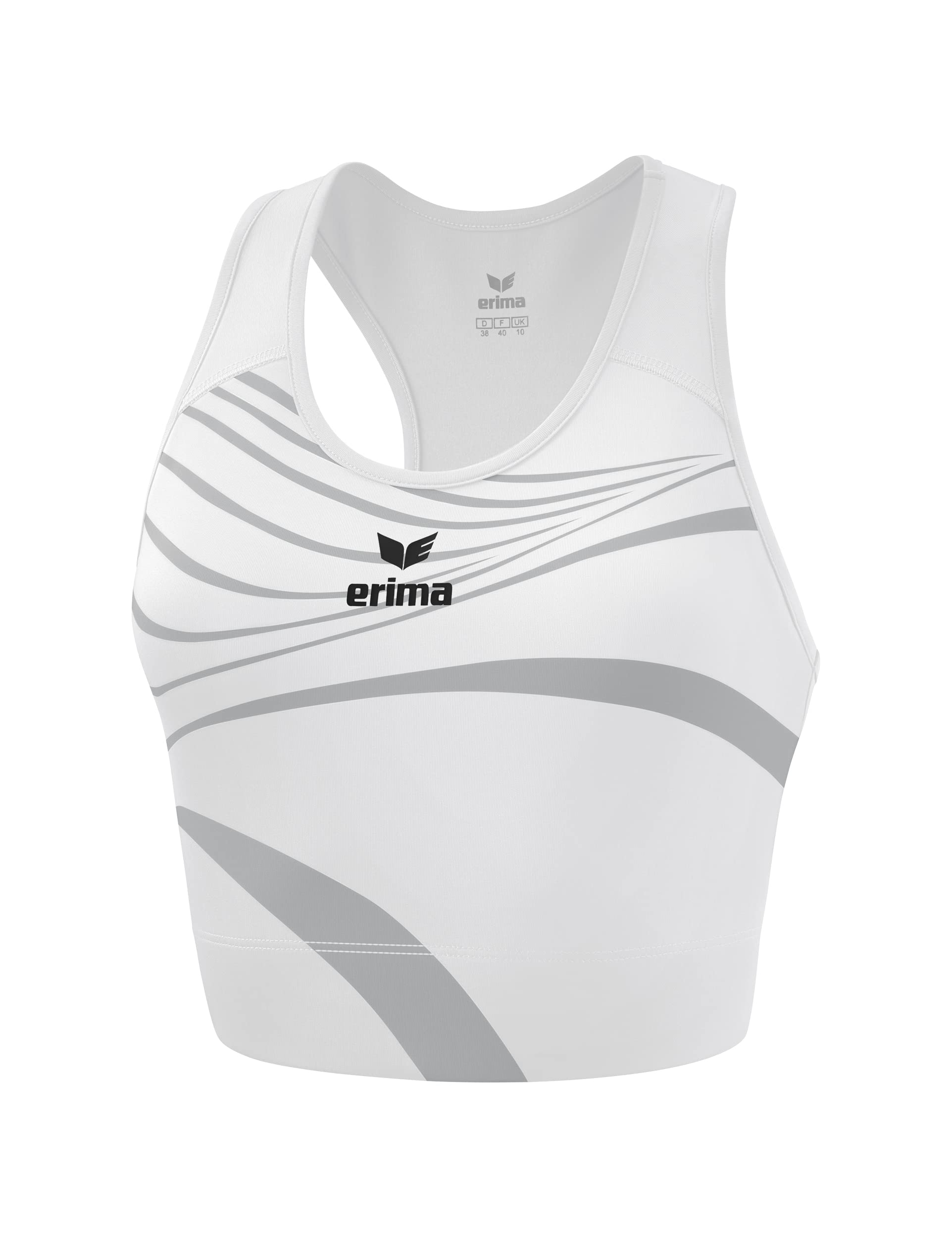Erima Women's Racing 2.0 Training Bra, New White, 40