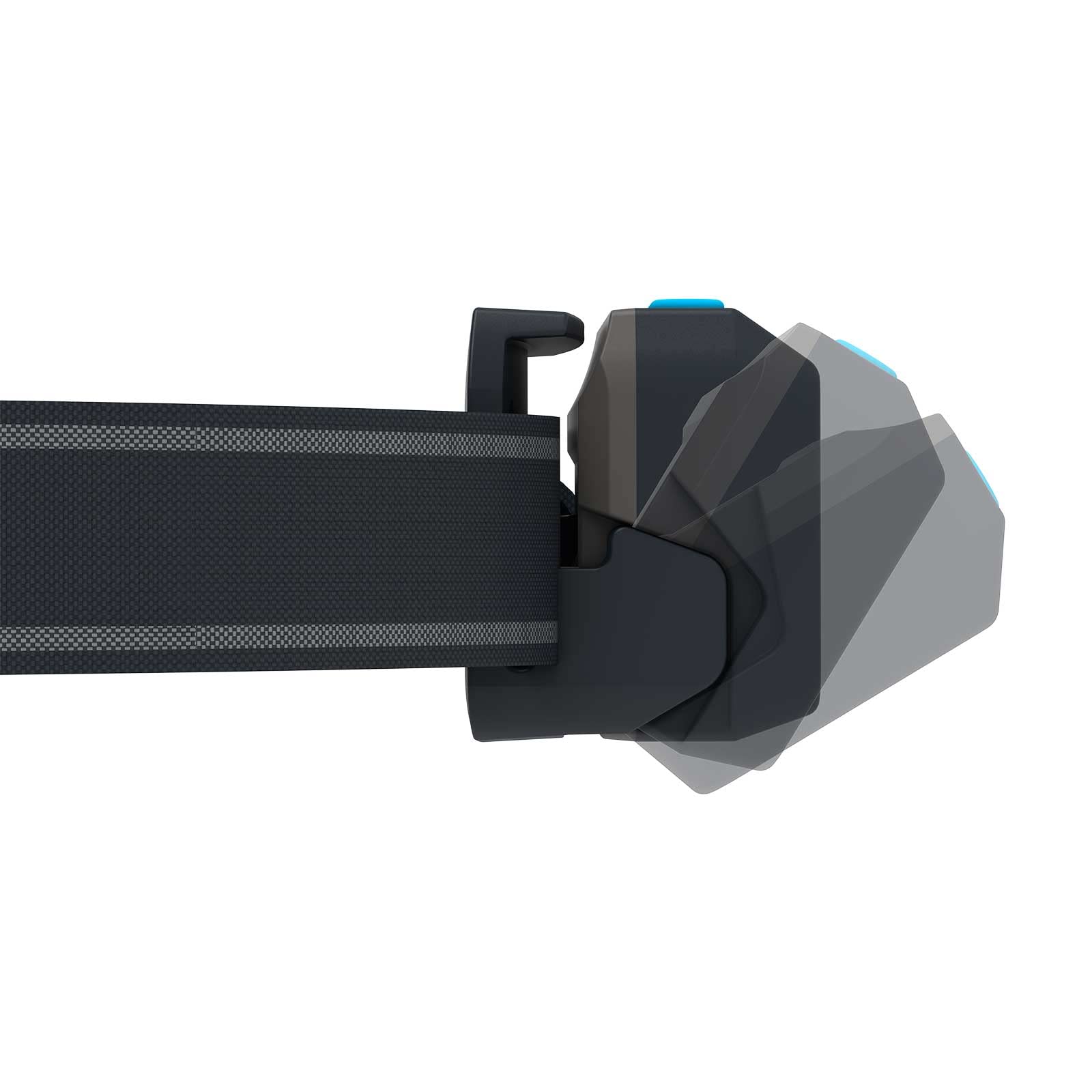 Ledlenser NEO9R - Lampe frontale rechargeable LED avec sangle de poitrine, ultra-lumineuse de 1 200 lm, 120h d'autonomie, bandeau réfléchissant- Pour le trail-running, la randonnée, le cyclisme - Bleu