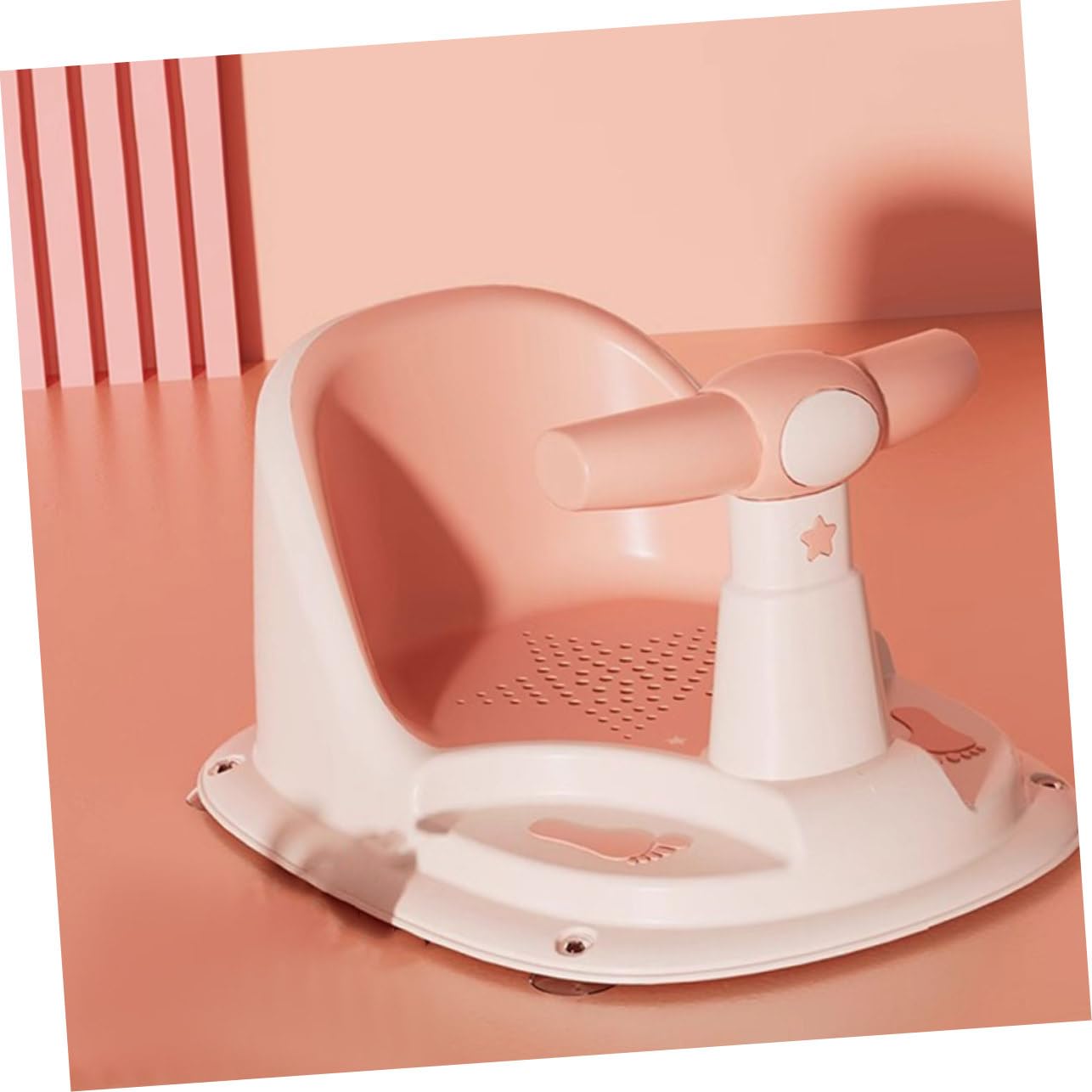 Veemoon Babybadewannensitz Kleinkind Badesitz Rutschfest mit Weichem Ergonomischem Sitz Frei für Babys Badewanne und Dusche