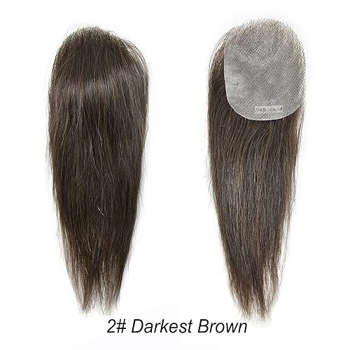 Miniatura 8 de Parche para el cabello de piel ultra fina para hombres con pegamento en V en bucle en V unidad de repuesto para cabello no quirúrgico para puntos