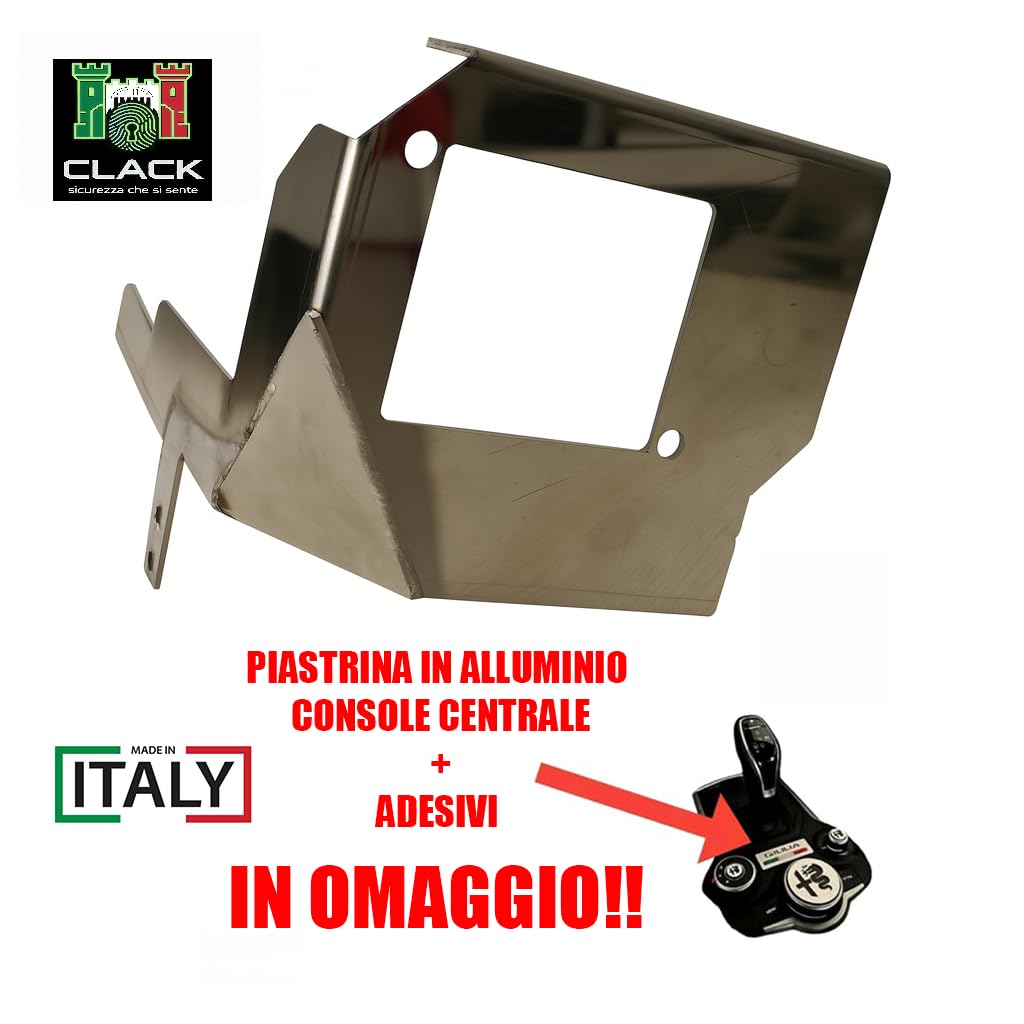 Blindatura Radar per Alfa Romeo 3mm in Acciaio Inox AISI304, Protezione Antifurto Giulia Veloce-QV