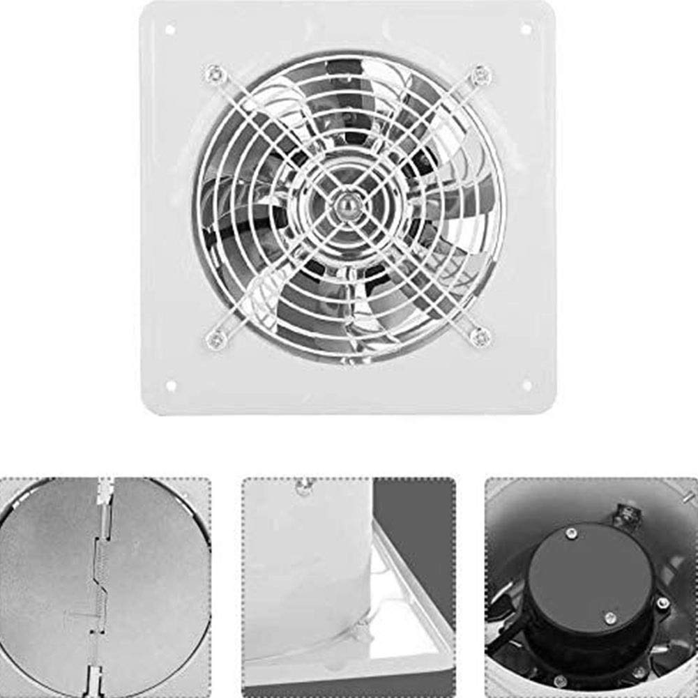Ventola Estrazione Aria Industriale Ventola di estrattore Industriale 150 mm/6 Pollici 1100m3/h Ventola di estrattore a Parete a Basso Rumore for Cucina del Bagno