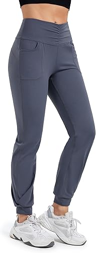 Miniatura 4 de Blaosn Pantalones deportivos fluidos para mujer con bolsillos, pantalones deportivos de yoga, entrenamiento, leggings casuales para descansar, ropa