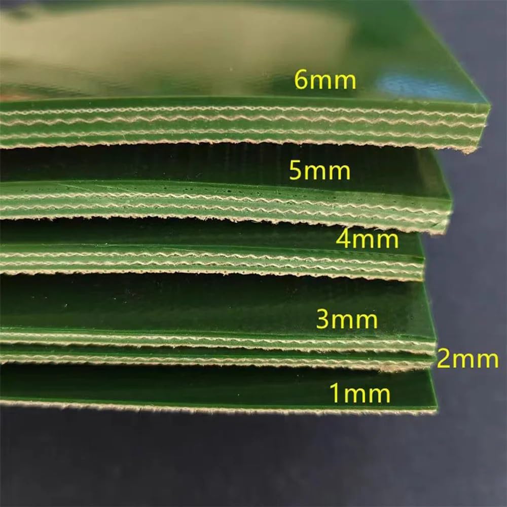 Nastro trasportatore di trasmissione in PVC verde, nastro piatto industriale perimetrale 600-1050mm larghezza 15/20/25mm 1pz(950mm,1MM THICK_20MM)