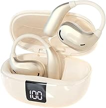 Kabellose Ohrhörer, offene Ohrhörer, Clip-On-Kopfhörer, Stereo-Sound-Kopfhörer mit Situations-Wireless-Bewusstseinsdesign für Sport, Laufen, Fitnessstudio, Gewährleistung der Sicherheit im Freien im