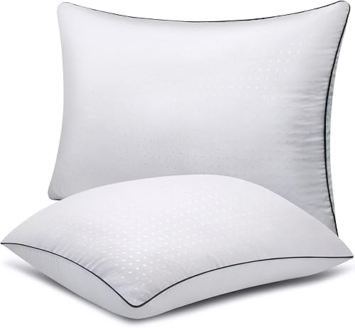HIMOON Almohadas de cama para dormir, paquete de 2 unidades, almohadas alternativas de plumón de calidad de hotel refrescante para personas que