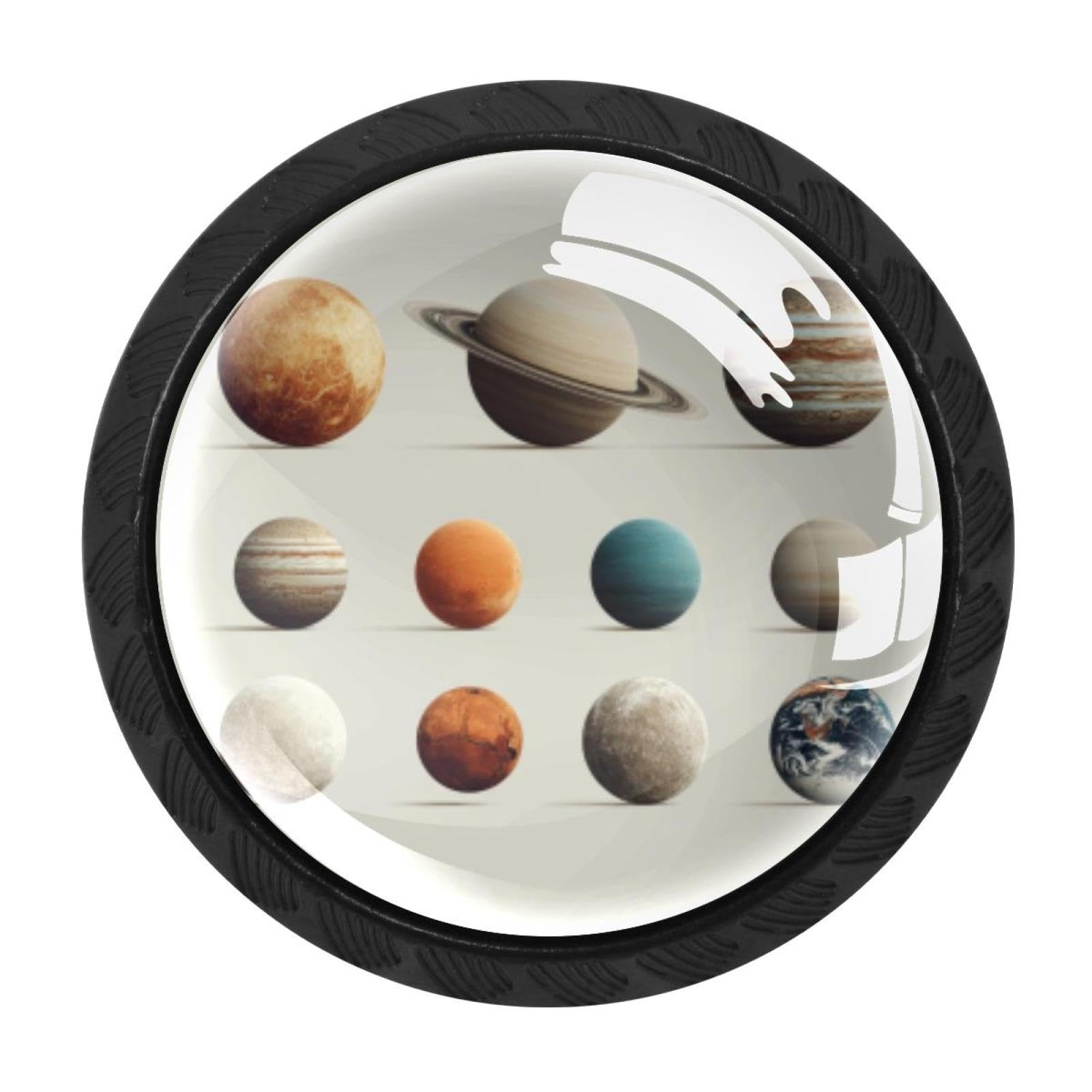 CHENZZZZ 4 Pack Solar System Planets (2) Drawer Knob Cabinet Hardware