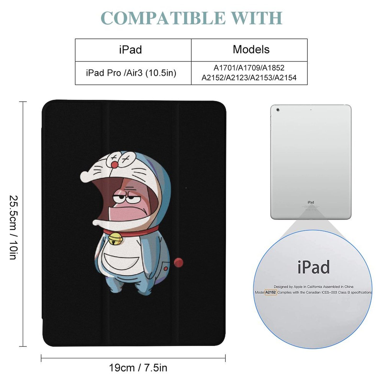 Amazon.co.jp: IPadケース 面白い スポンジボブ アイパッドケース 手帳 