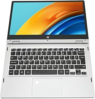 Desbloqueio de Impressão Digital Suporte para Laptop Multilíngue 16 256G 100-240V 13,3 Polegadas 2 Em 1 Quad Core Com Microfone para Estudo (16+256G Plugue dos EUA)