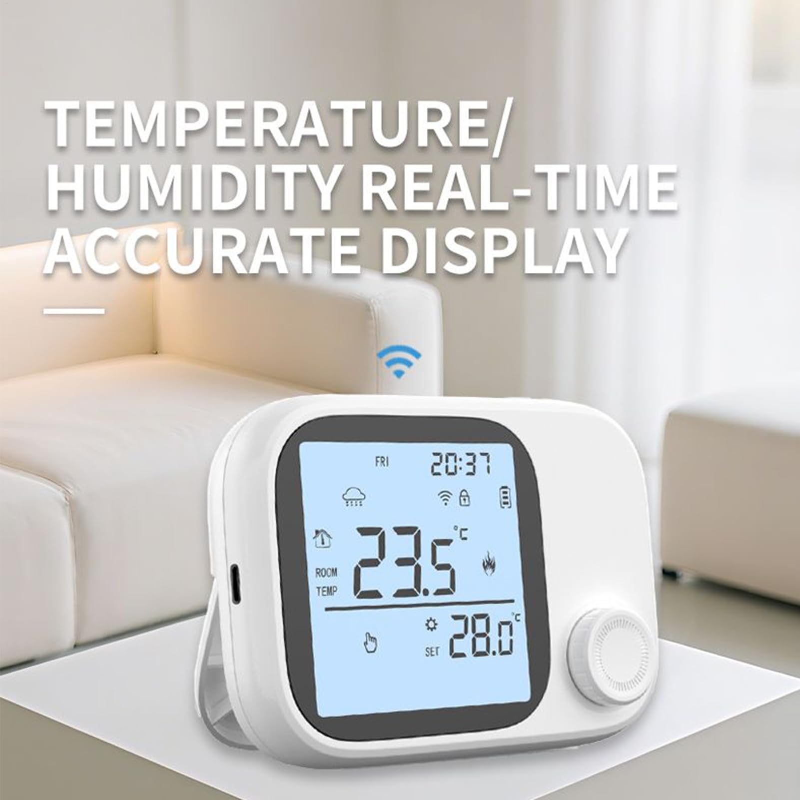 Termostato Inteligente Monitor De Temperatura De Pantalla Digital