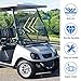 Clear Golf Windshield Compatible with 2000-Up DS Club Car Impact Resistant Golf Cart DS Model Smoke Style Fold Down Windshield