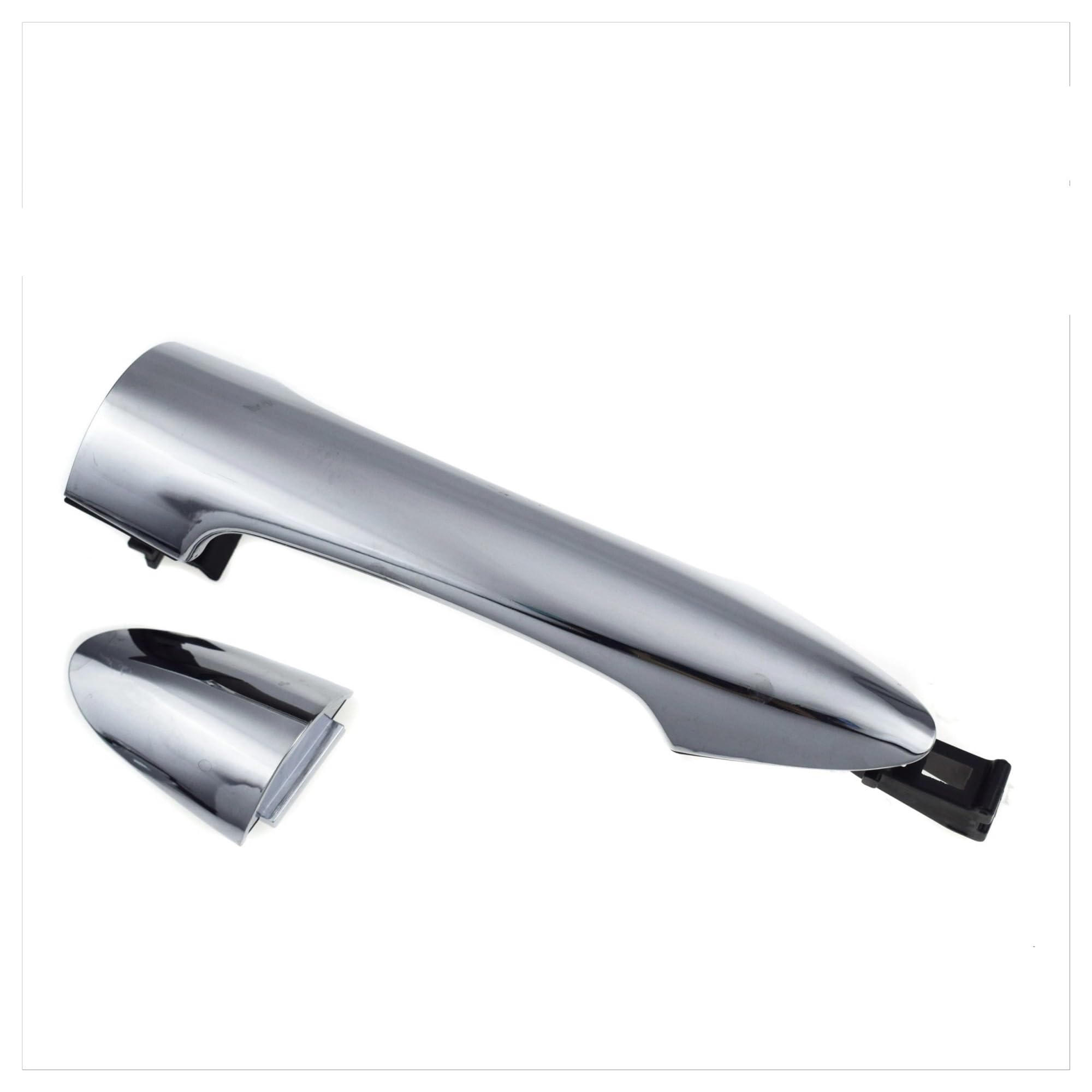 Punxdda Car Exterior Door Handle for Kia for Picanto for Morning 2011-2016 Front Rear Left Right Driver Chrome Exterior Door Handle(Rear Left Side X1)