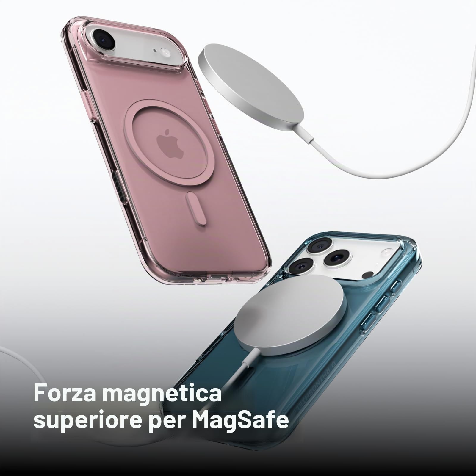 RhinoShield Clear MagSafe Compatible Case for iPhone 17 Pro | Strong Magnetic, Anti-Yellowing, Transparent, High Clarity, Shockproof, Military Grade Drop Protection