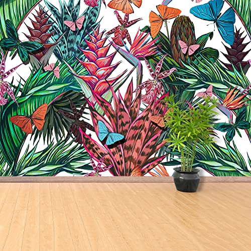 Papier Peint Floral Camouflage Tulup 250x104cm pour Salon et Chambre Moderne - 6