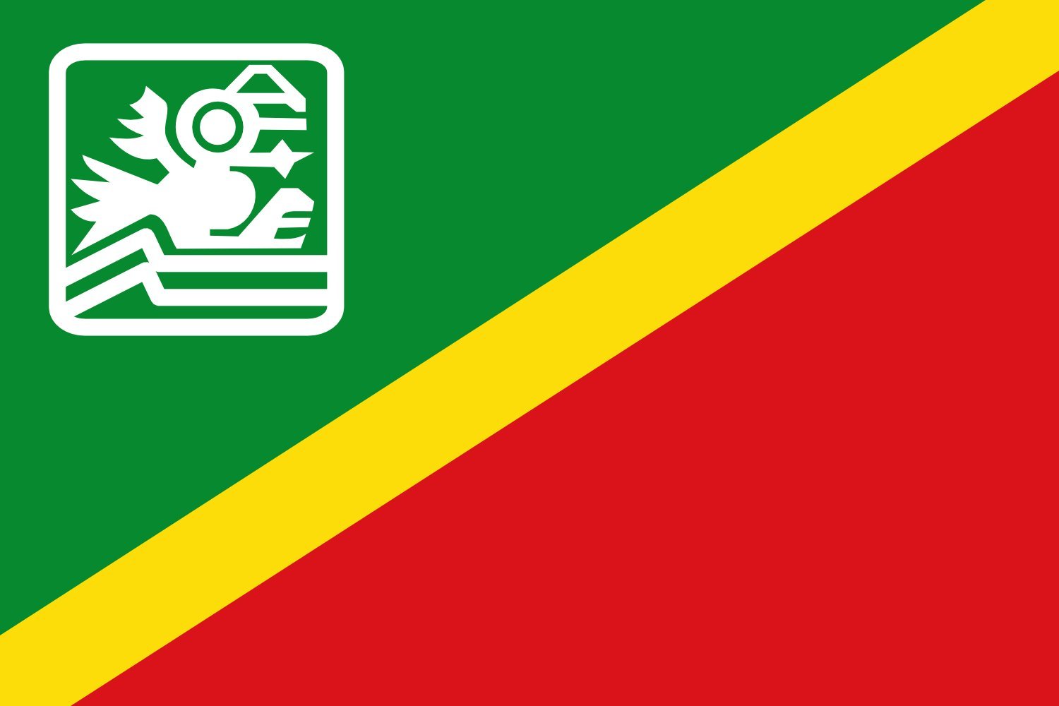 Drapeau Taminango Nariño grand modèle pour célébration et décoration
