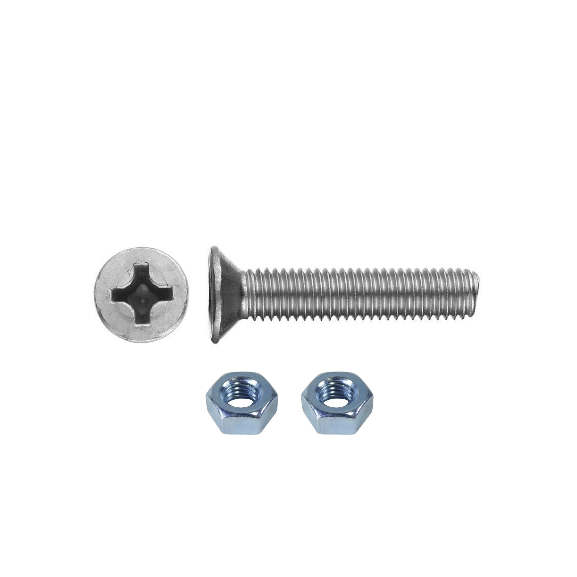 TUĞRA HIRDAVAT M4x15mm Metrik Vida Yhb - Somunlu 100'lü Takım