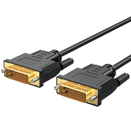 DVI Cable 6 Feet, DVI-D 24+1 Cord Male to Male