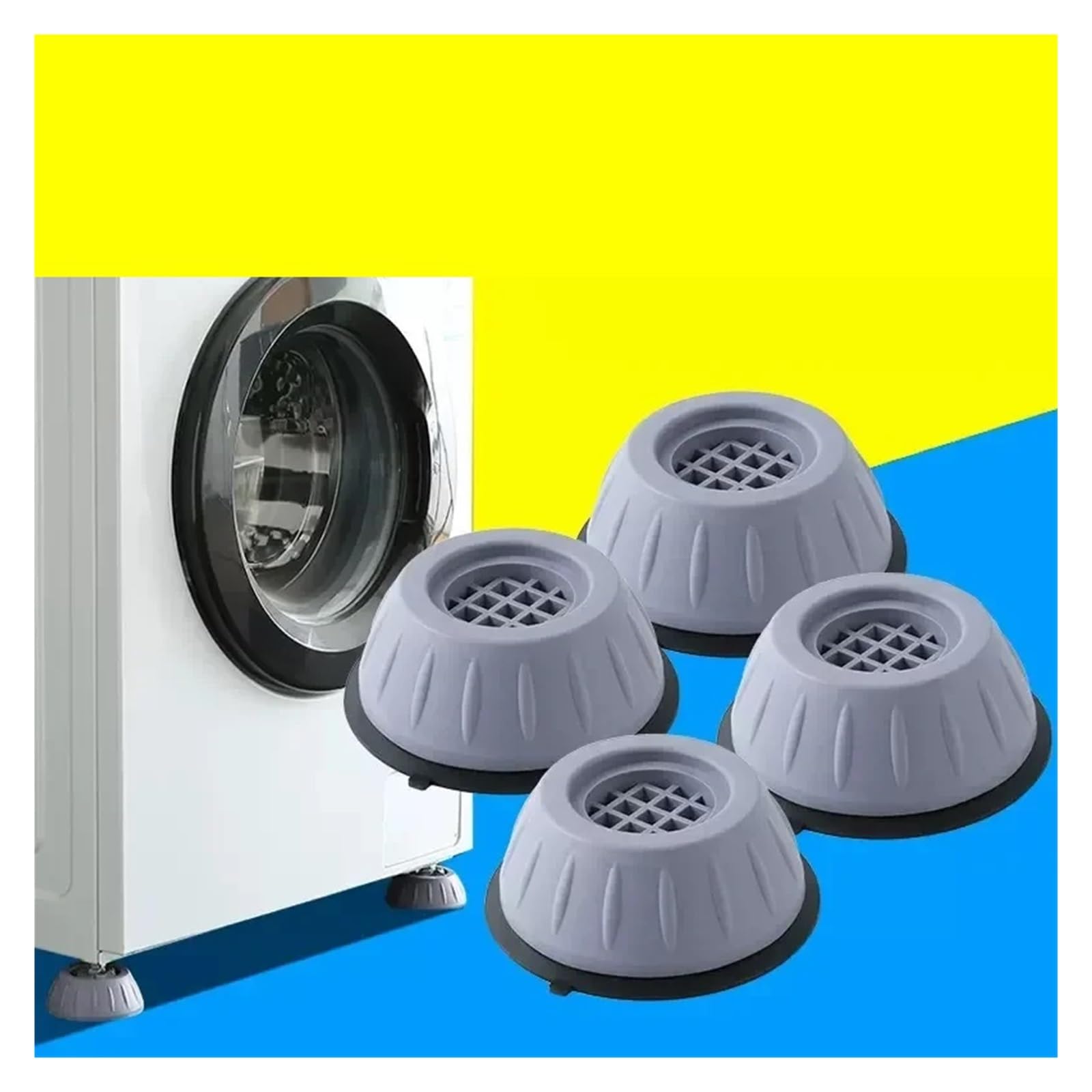 4/2/1PCS Piedini Antivibranti Cuscinetti In Gomma For Gambe Di Lavatrice Silenziose Asciugatrice Frigorifero Base Universale Cuscinetto Antiscivolo Fisso(8pcs)