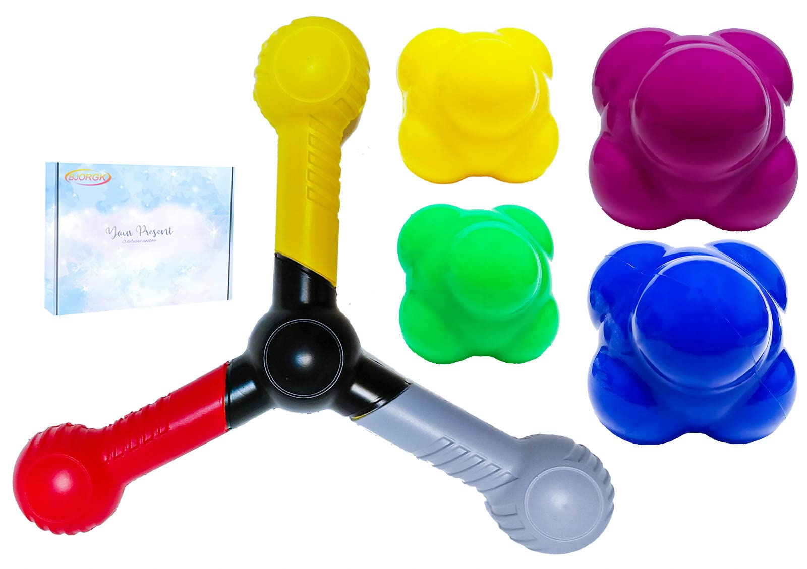 Buy Reaction Trainer and Reaction Ball 5pc Kit, Reactive Catch Trainer