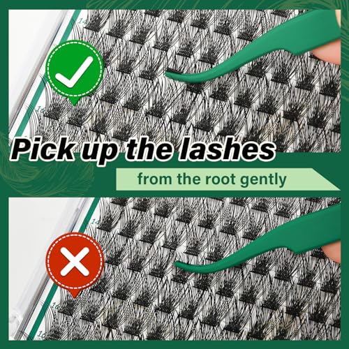 Image of KEYYOU Lash Clusters Air Touch D Curl Wispy Individual Lashes 8-18mm MIX
