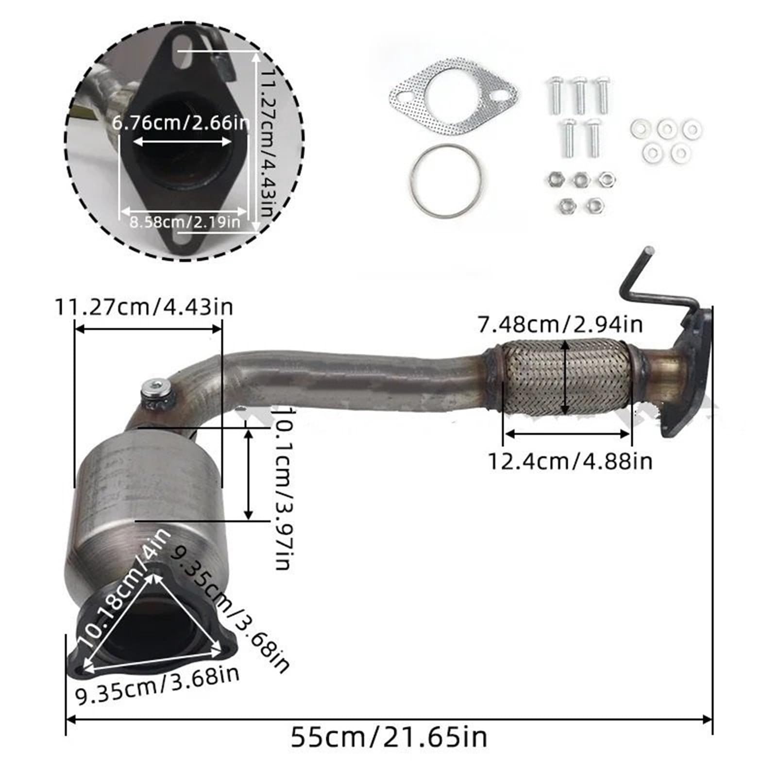 Katalysator Passend für GMC Terrain 2.4L Passend für Chevrolet Equinox 2.4L 2010-2014 Captiva Sport 2.4L 2012-2015
